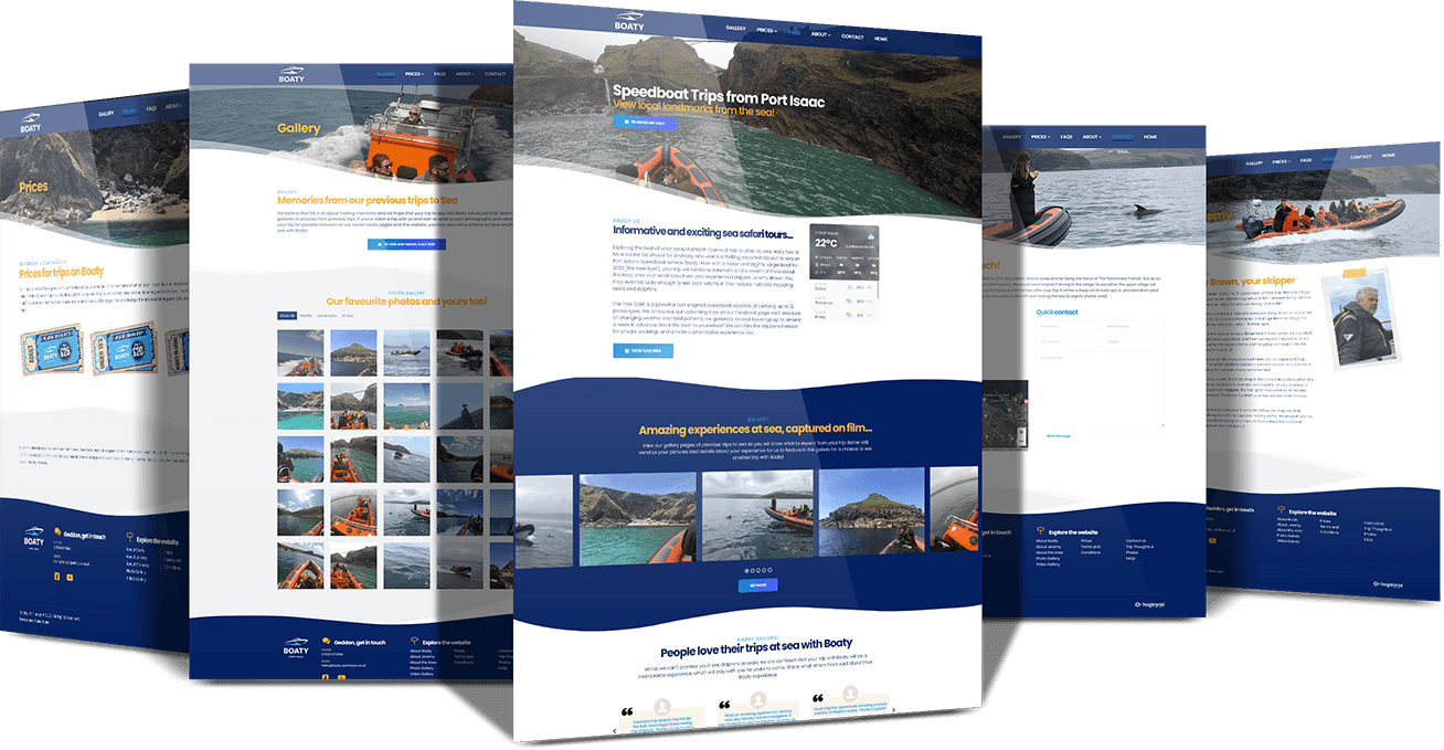 Boaty Port Isaac, Brand and Website - Designed by Hogtronix, a Web Design & SEO Agency based in North Cornwall