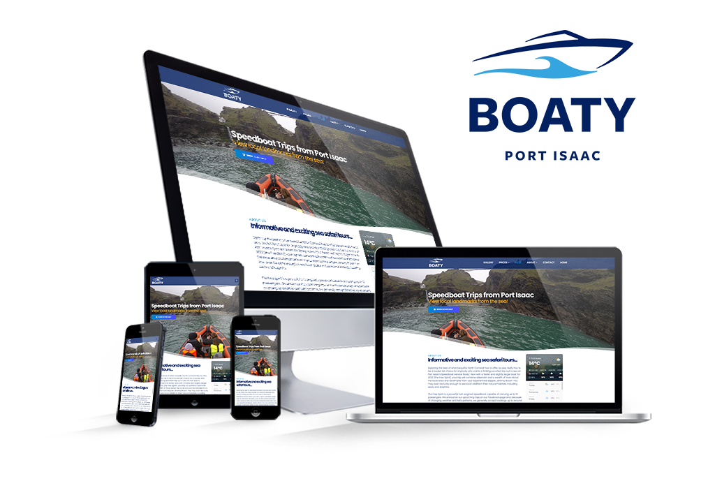 Boaty Port Isaac, Logo and Website - Designed by Hogtronix, a Web Design & SEO Agency based in Cornwall